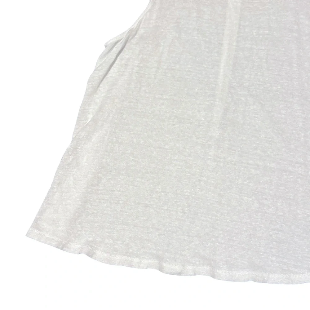 Women’s J.Jill Love Linen Sleeveless White Lightweight Top